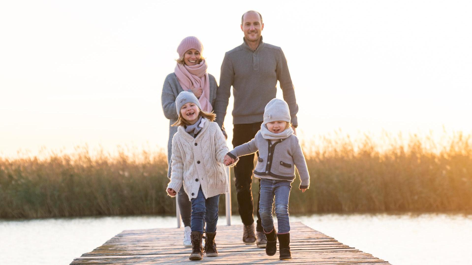 Familie am Neusiedler See