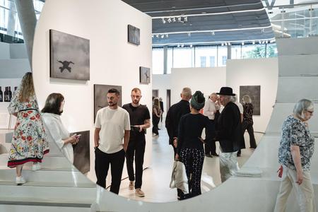 Landesgalerie Eroeffnung Eva Schlegel