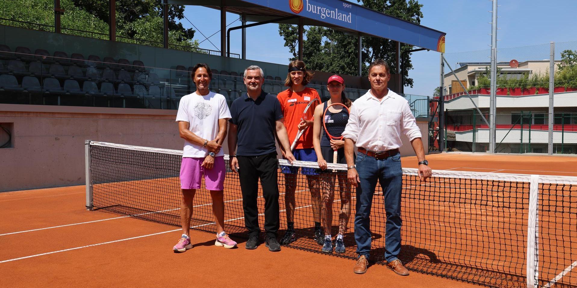 Optimale Trainings- und Wettkampfbedingungen für die Spielerinnen und Spieler der Tennisakademie Burgenland