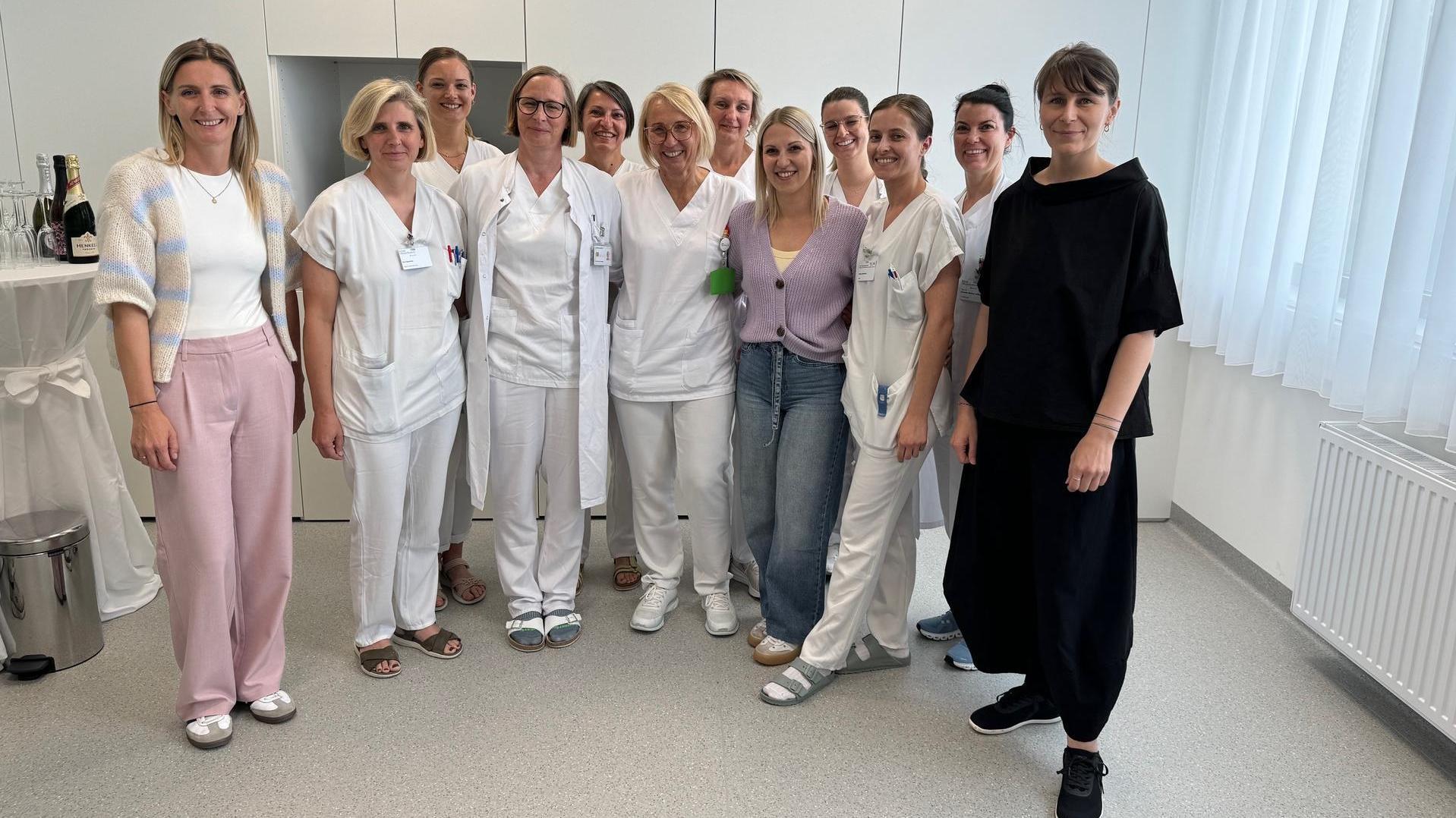 Team der Geburtenstation in der Klinik Oberpullendorf