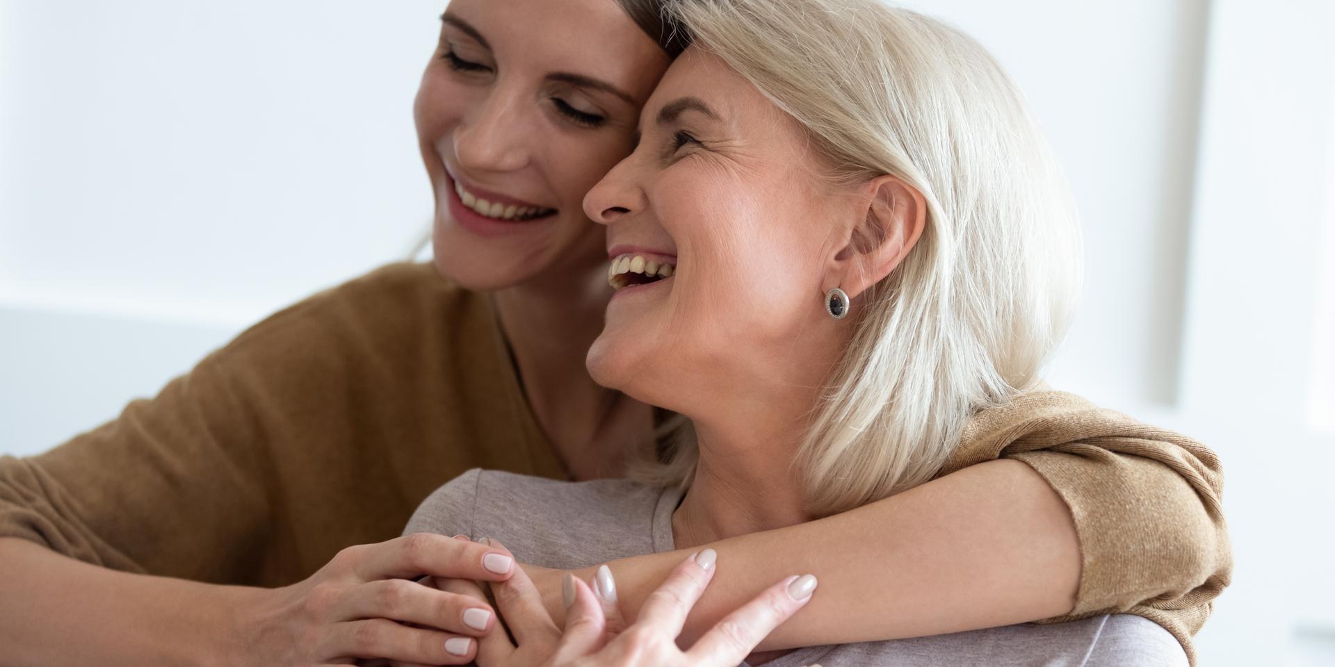 Bild von Mutter und Tochter