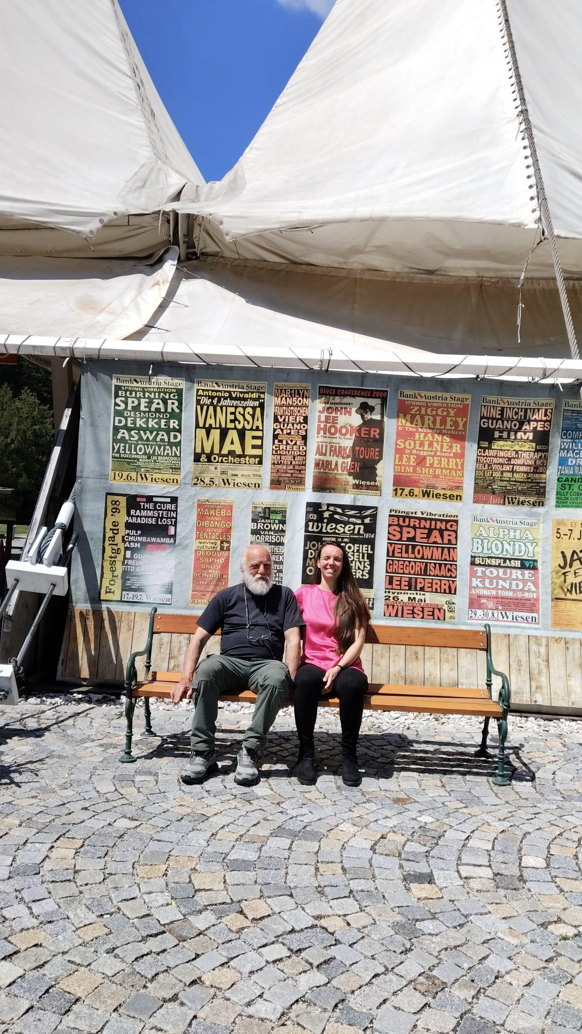 Franz und Juliane Bogner am Festivalgelände Jazz