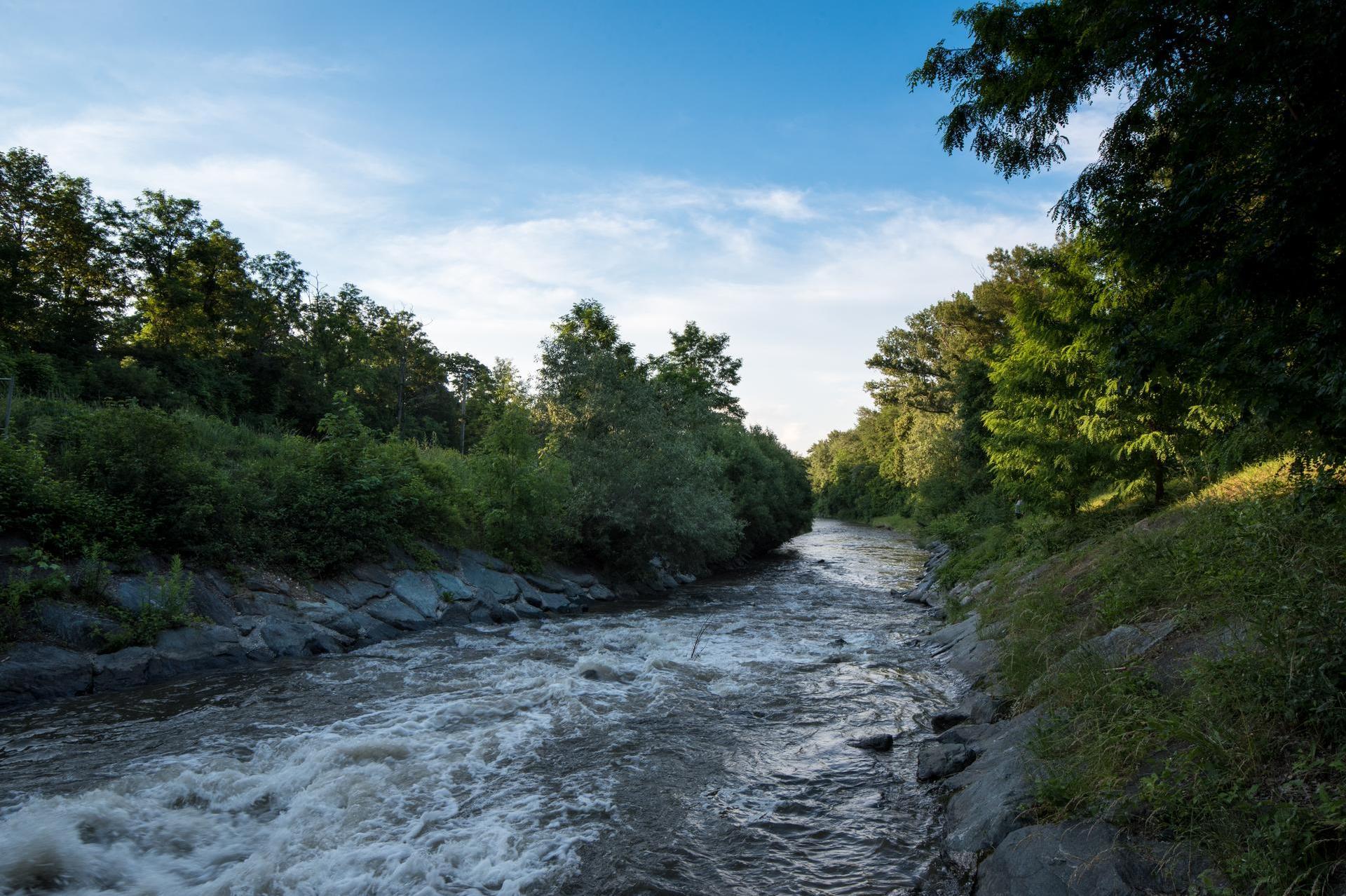 Landschaftsbild Leitha