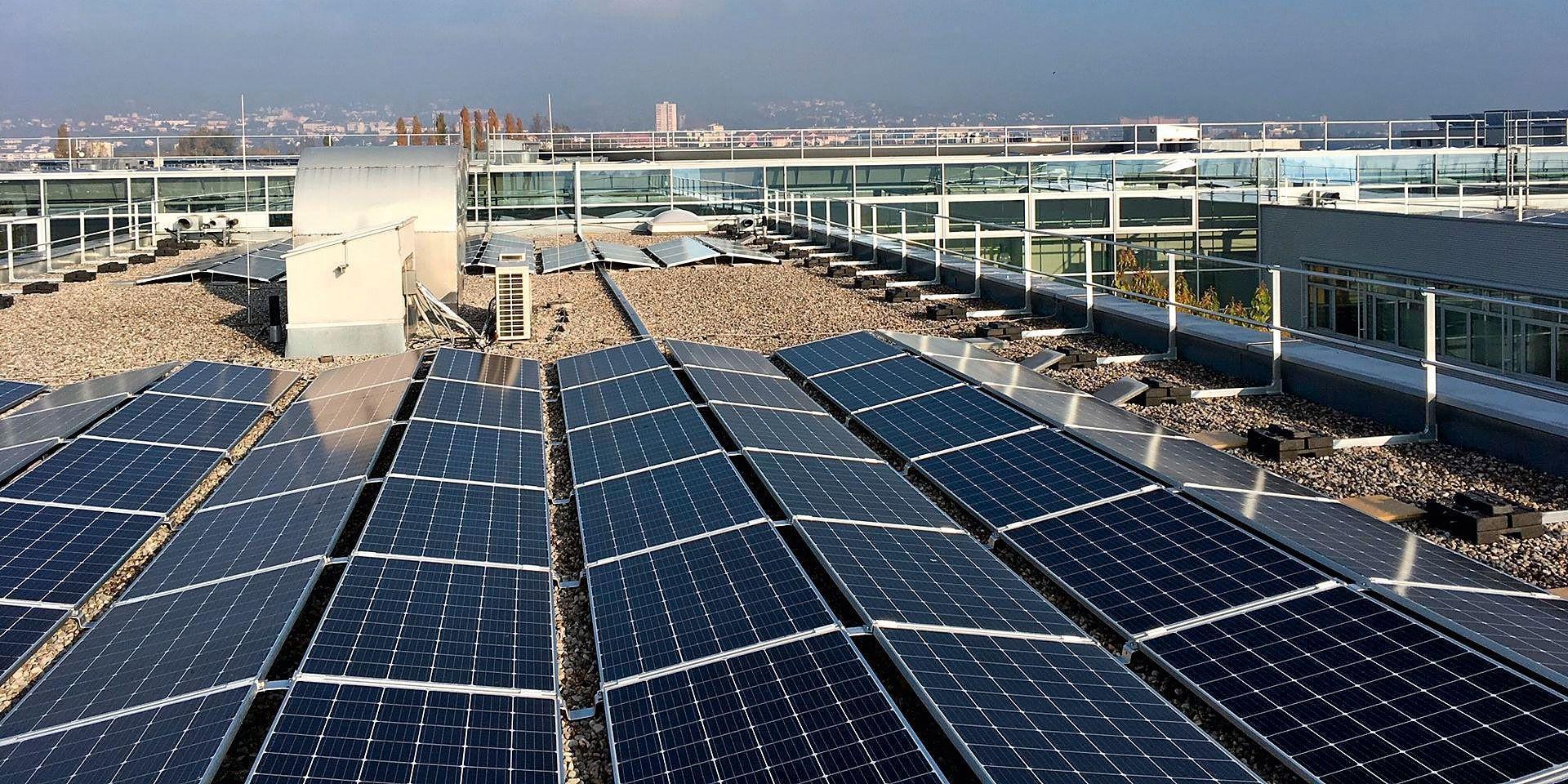 Solarenergie von den Dächern des Technologiezentrums Eisenstadt © Technologiezentren Burgenland