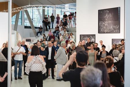 Landesgalerie Eroeffnung Eva Schlegel