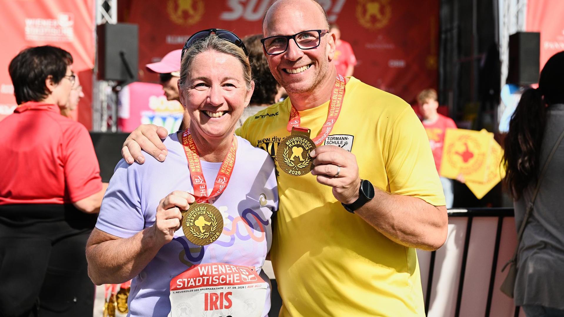 Teilnehmer des Neusiedler See Marathons 2026