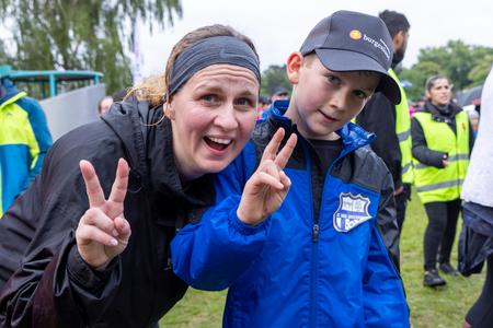 Julia und Felix beim diesjährigen Business Run